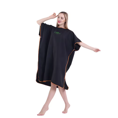 Hooded Beach Changing Poncho – Quick-Dry Sand-Free Towel