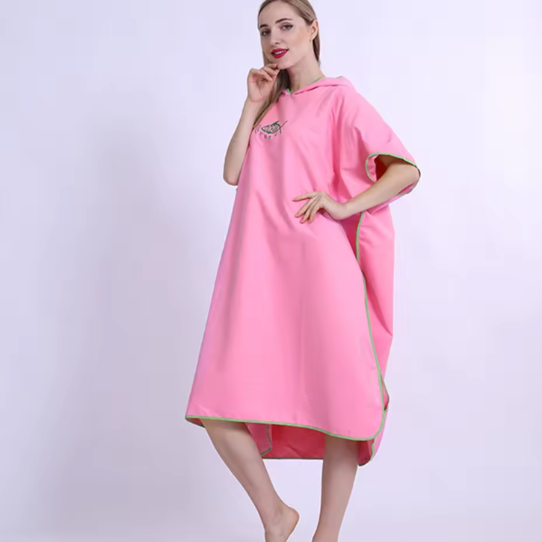 Hooded Beach Changing Poncho – Quick-Dry Sand-Free Towel